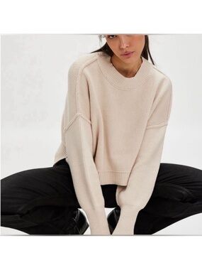 Free People Easy Street Crop Pullover
